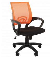 Кресло chairman 696 (черно-оранжевое)