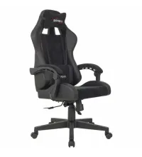 Игровое кресло  "Striker GM-121", синхромеханизм, 2 подушки, экокожа/велюр, черное, 532962