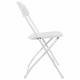 Стулья складные  "Golf CF-002", КОМПЛЕКТ 4шт., белый каркас, пластик белый, 533031. Фото товара с разных ракурсов.